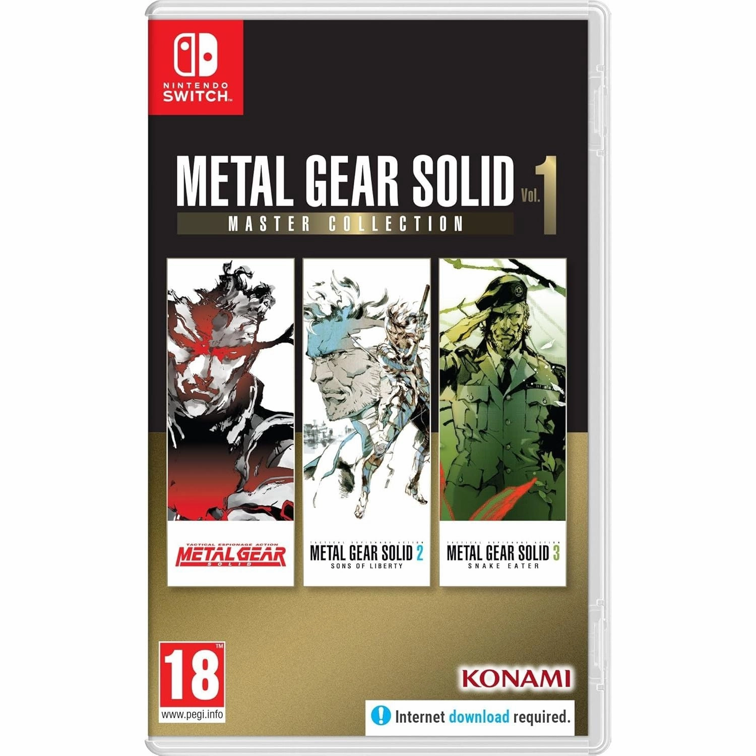 Konami Metal Gear Solid: Master Collection Vol. 1  Nintendo Switch (Black) smartwatch accessories, apple watch bands, charging dock for smartwatch