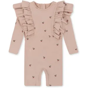 Konges Sl?jd Manuca Frill Swim Onesie Cherry Blush