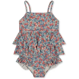 Konges Sl?jd Manuca Frill Swim Suit Rosie Blue