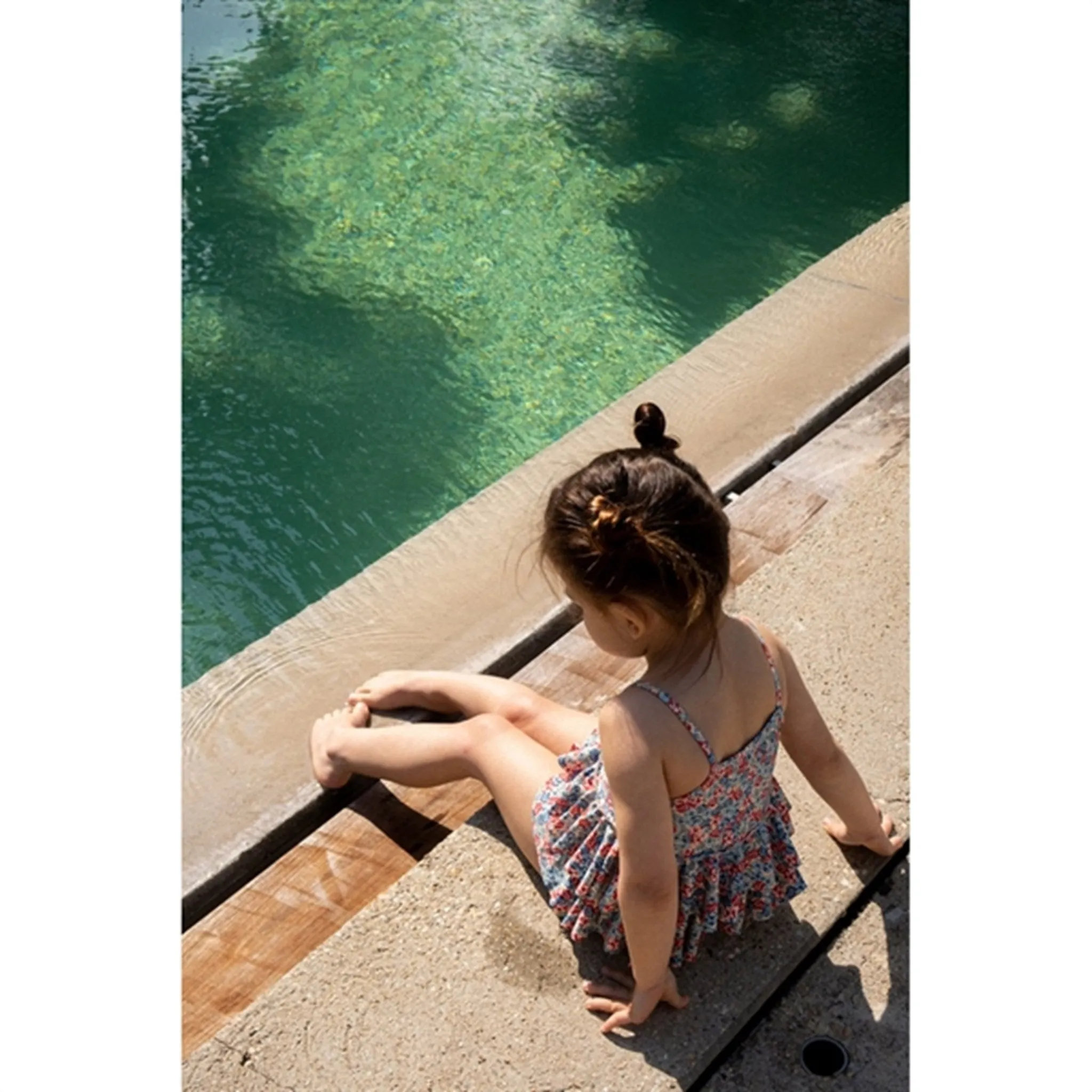 Konges Sl?jd Manuca Frill Swim Suit Rosie Blue