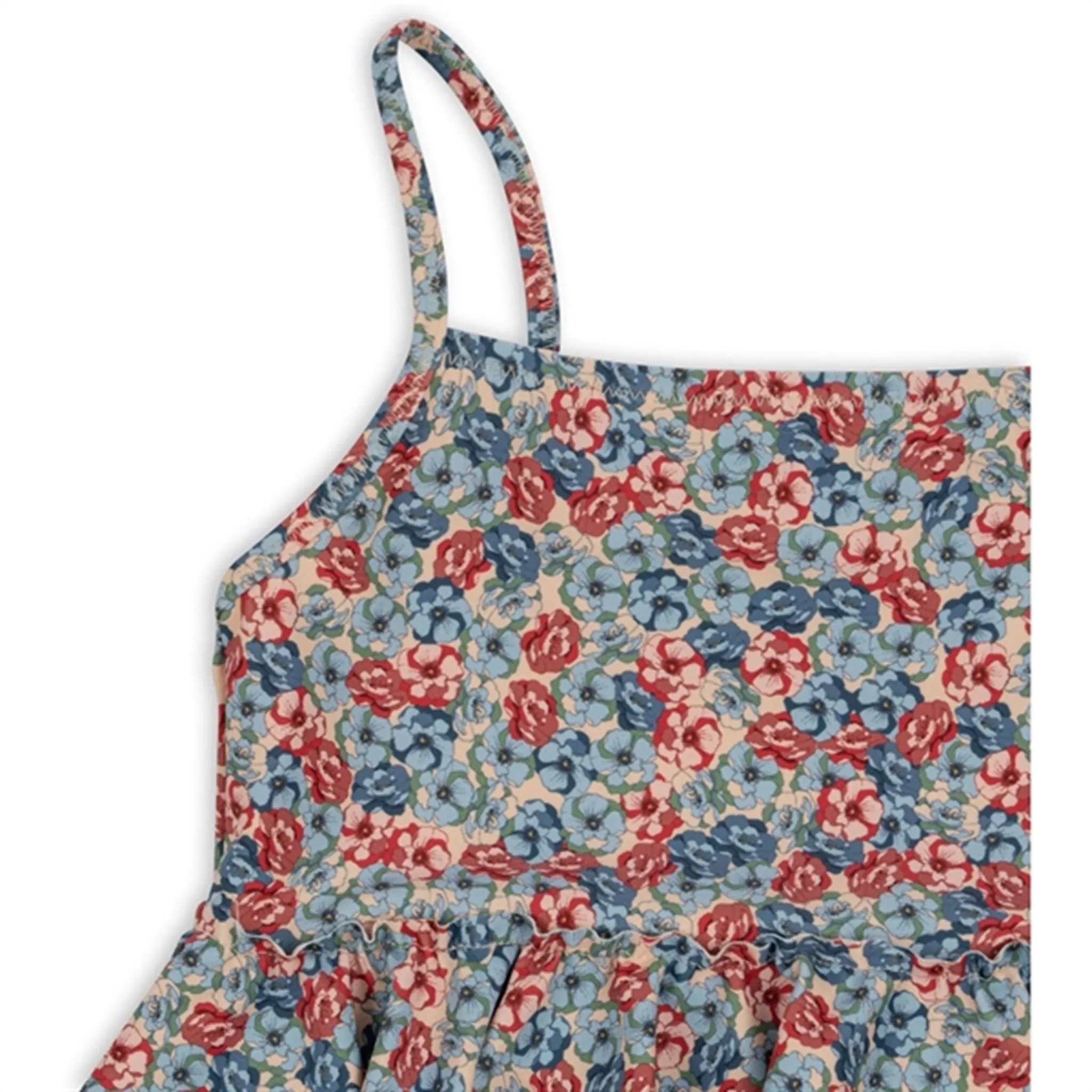Konges Sl?jd Manuca Frill Swim Suit Rosie Blue