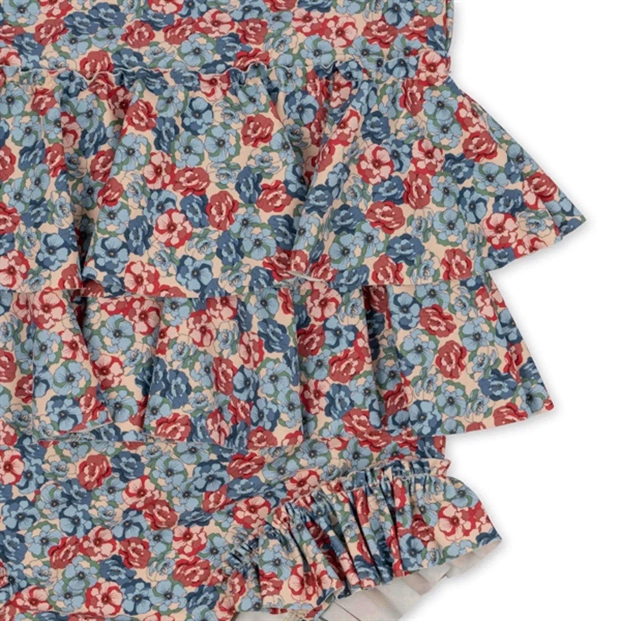 Konges Sl?jd Manuca Frill Swim Suit Rosie Blue