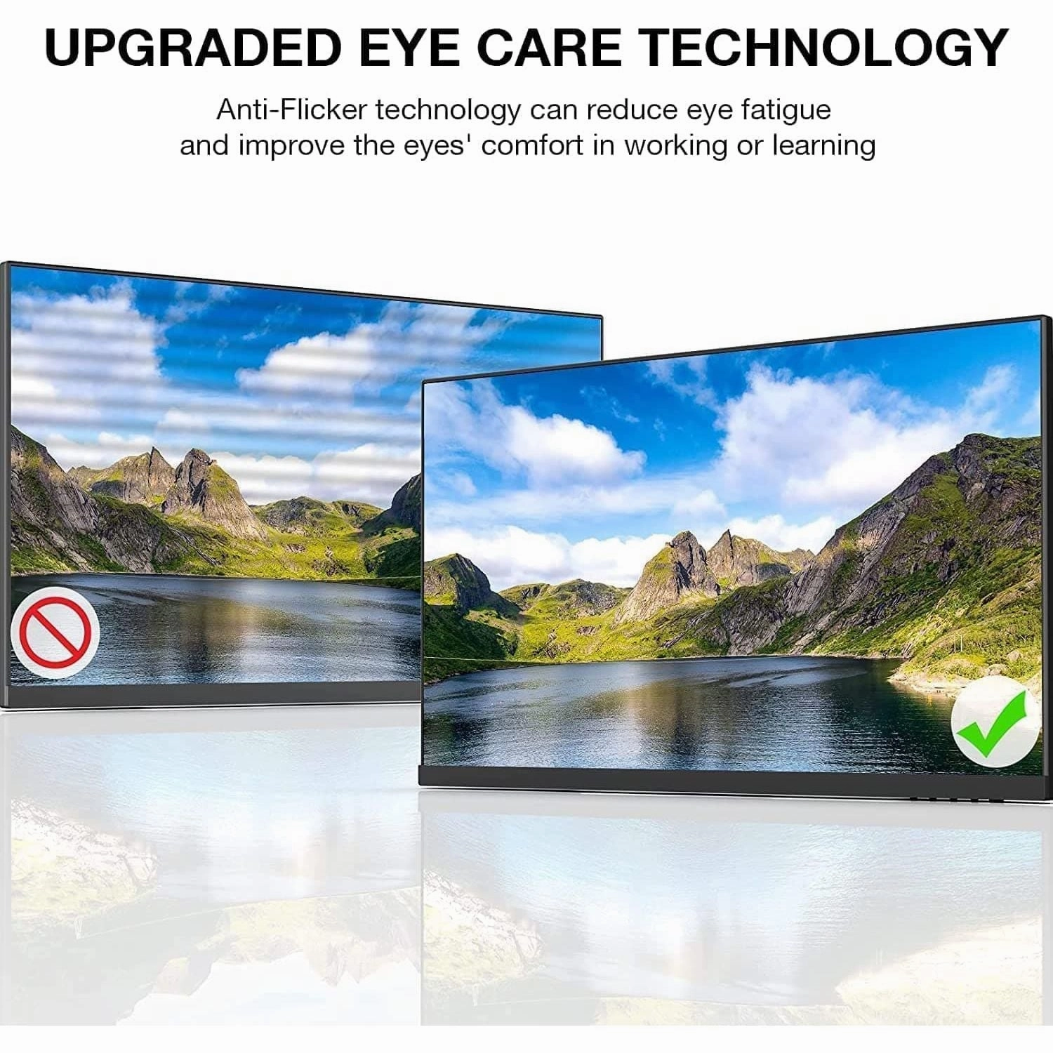 KOORUI 22 Inch Business Computer Monitor, FHD 1080p 75hz Desktop Monitor, Ultra Thin Eye Care Bezel HDMI VGA Ports LED Monitor for PC, Black