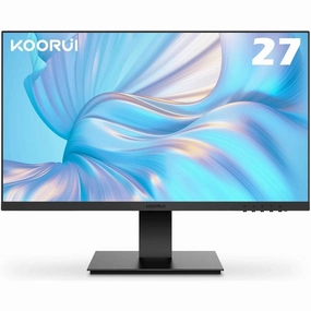 KOORUI 27" FHD Frameless Monitor - 1080P, 75Hz, HDMI VGA, 99% sRGB, 5ms, Eye Care, Virtually Borderless Display retro game consoles, buy sega console, retro gaming accessories