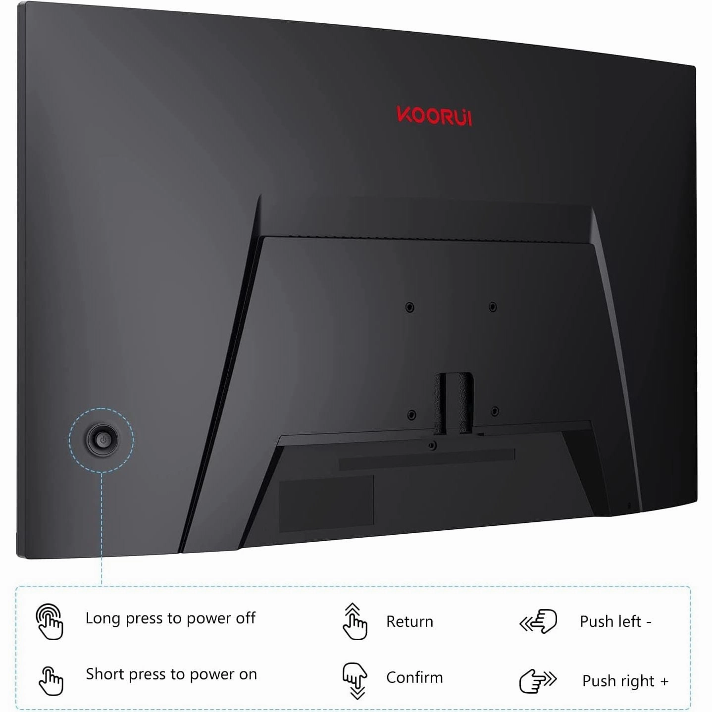 KOORUI QHD Curved 27 Inch Monitor