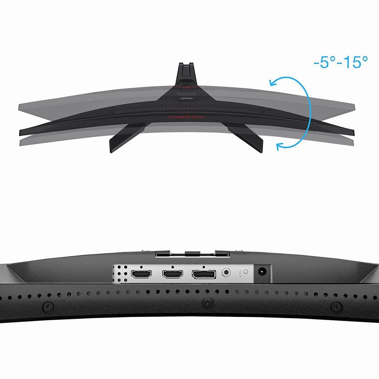 KOORUI QHD Curved 27 Inch Monitor