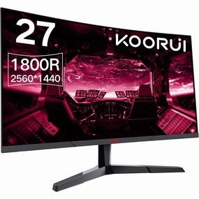 KOORUI QHD Curved 27 Inch Monitor retro game consoles, buy sega console, retro gaming accessories