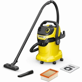 Krcher 16283020 Wet & Dry Vacuum Cleaner WD 5, blower function, power: 1100w, plastic container: 25 L, suction hose: 2.2 m, incl. floor and crevice nozzle, Yellow xbox console, buy xbox series x, xbox accessories online