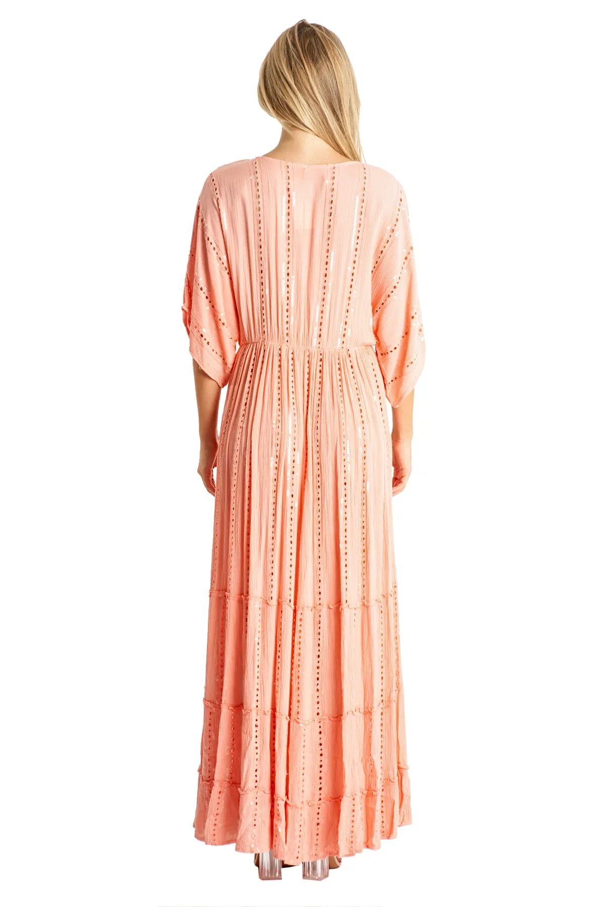 Lani? Maxi Coral Robe Dress