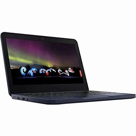 Lenovo 100w Gen 3 11.6" Laptop, AMD 3015e, 4GB RAM, 128GB eMMC, Windows 11 SE - Blue