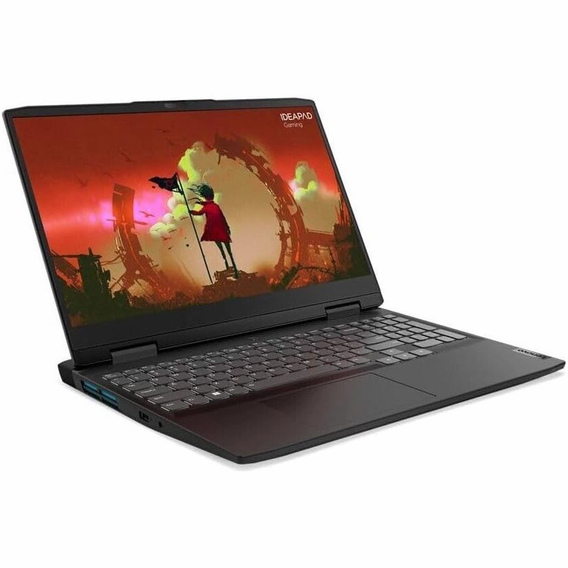 Lenovo 3 15ARH7, Ryzen 5 6600H, 16GB RAM, 512GB SSD, RTX 3050, 15" 120Hz, Windows 11 - Black Gaming Laptop