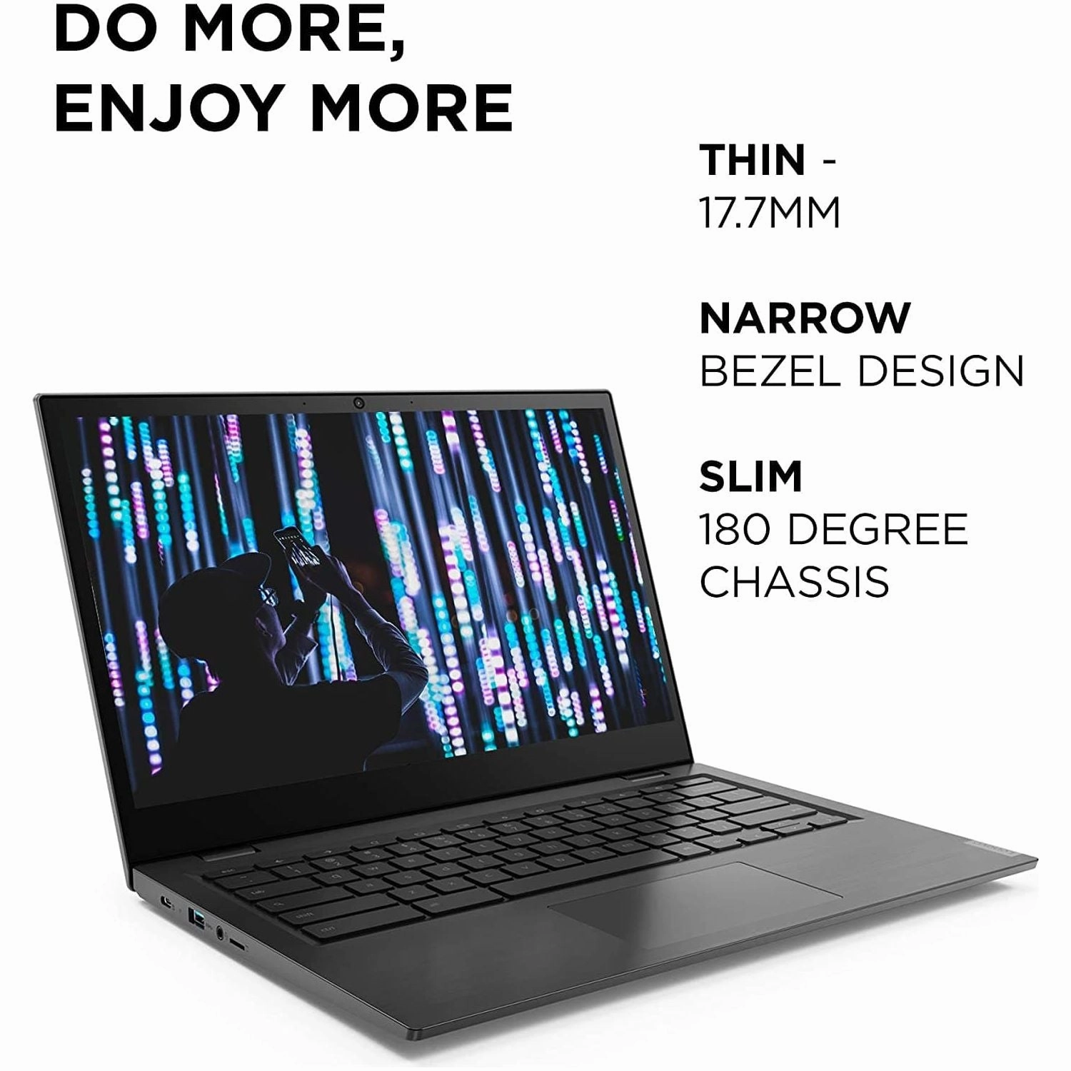Lenovo Chromebook S345 14 Inch FHD Laptop - AMD A6 - 9220C Radeon 5, 4GB RAM, 32GB eMMC, Chrome OS - Mineral Grey