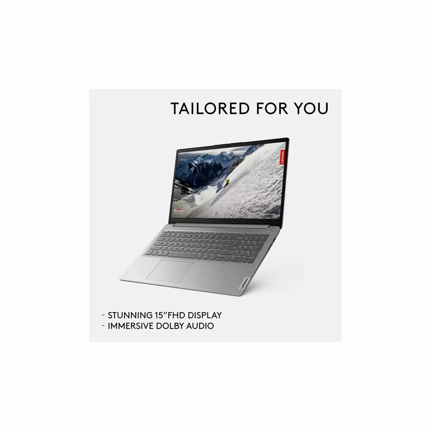 Lenovo IdeaPad 1 15.6in AMD Ryzen 3 - 7320U @ 2.4GHz, 8GB RAM, 256GB SSD, Laptop - Cloud Grey