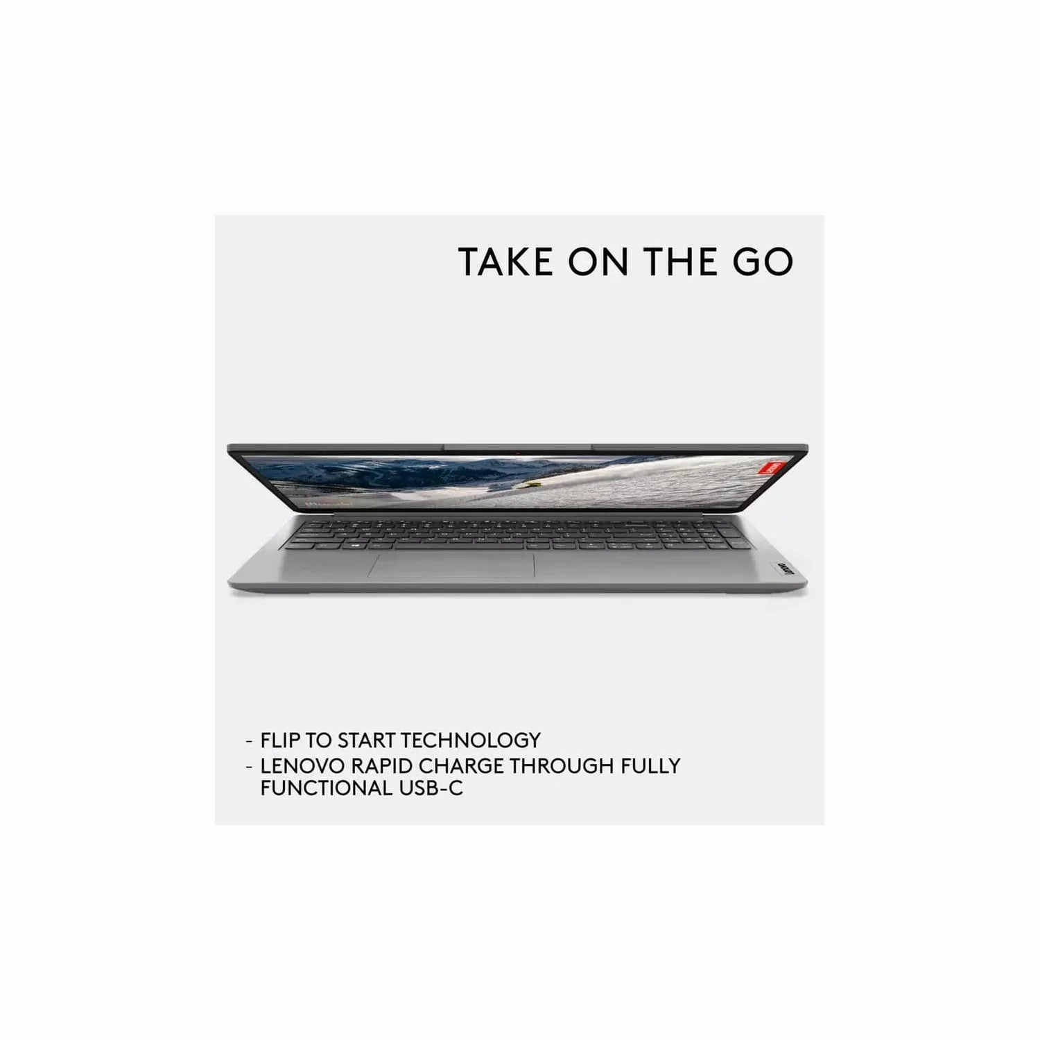 Lenovo IdeaPad 1 15.6in AMD Ryzen 3 - 7320U @ 2.4GHz, 8GB RAM, 256GB SSD, Laptop - Cloud Grey
