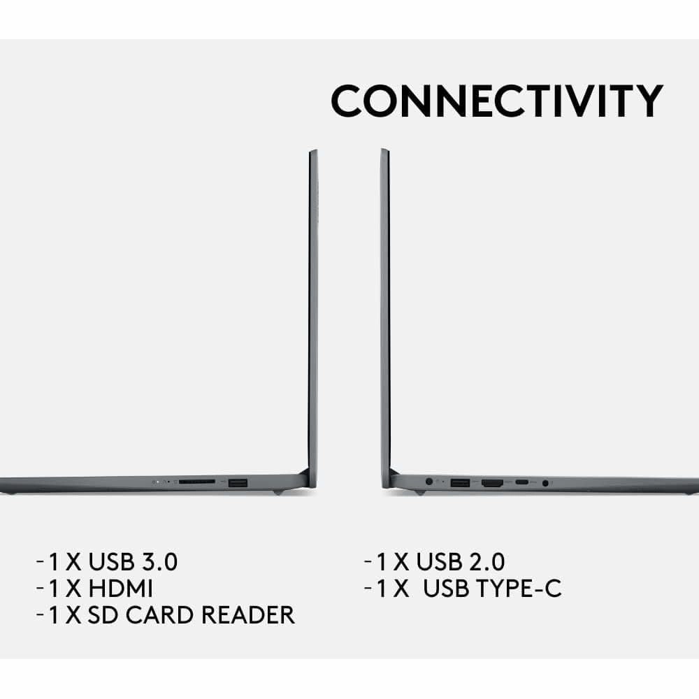 Lenovo IdeaPad 1 Laptop - 15" FHD Display, Intel Celeron N4020, 4GB RAM, 128GB SSD, Windows 11 Home S - Cloud Grey