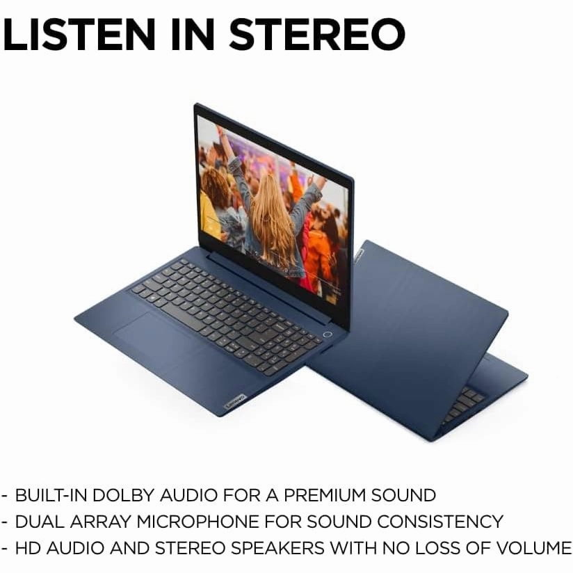 Lenovo IdeaPad 3 - 15.6 Inch - 128GB SSD - 4GB RAM - Intel Core i3-1115G4 - Intel UHD Graphics - Windows 11 Home - Abyss Blue