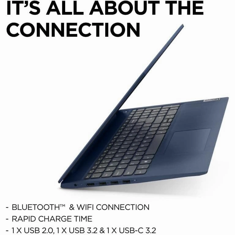 Lenovo IdeaPad 3 - 15.6 Inch - 128GB SSD - 4GB RAM - Intel Core i3-1115G4 - Intel UHD Graphics - Windows 11 Home - Abyss Blue