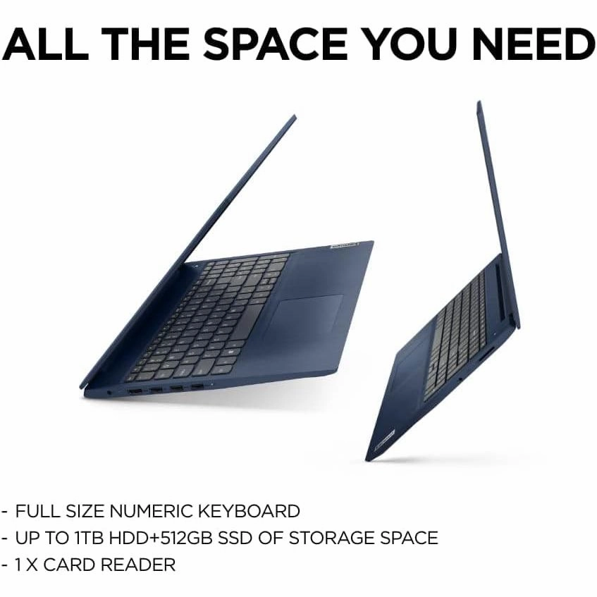 Lenovo IdeaPad 3 - 15.6 Inch - 128GB SSD - 4GB RAM - Intel Core i3-1115G4 - Intel UHD Graphics - Windows 11 Home - Abyss Blue