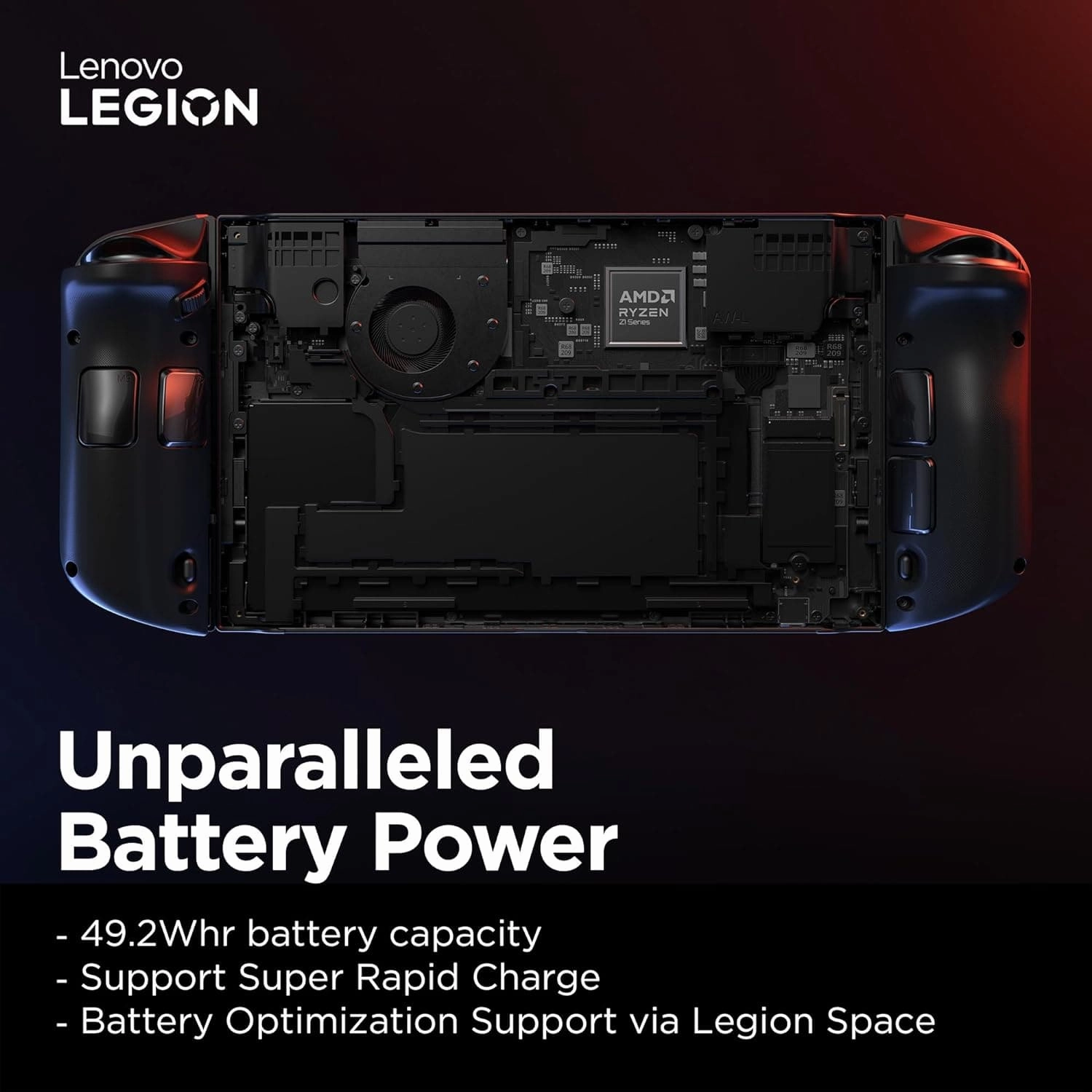 Lenovo Legion Go Handheld Gaming Console - 8.8-inch 2K Display, AMD Ryzen Z1 Extreme, 16GB RAM, 512GB SSD, Windows 11 Home