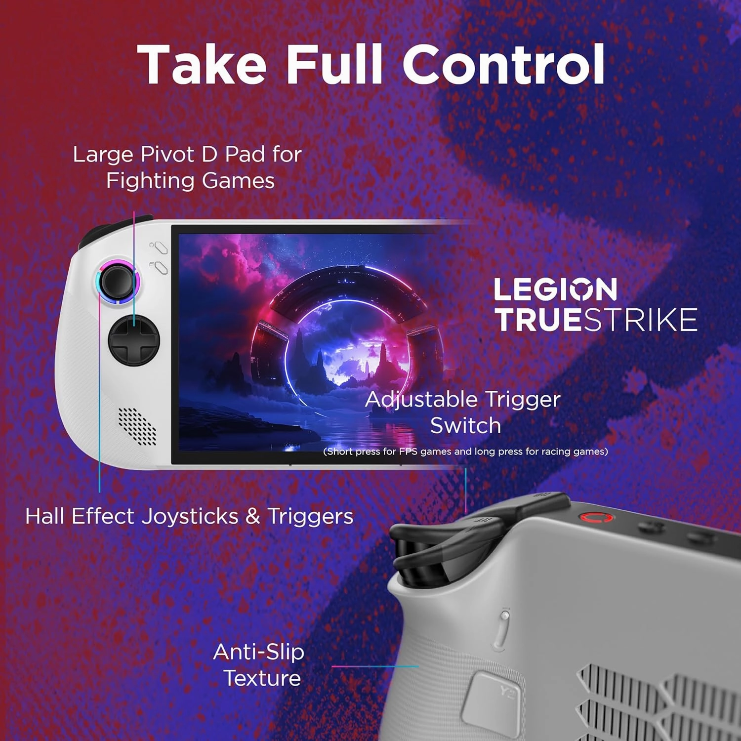Lenovo Legion Go S Gaming Console  8" WUXGA Touch Display, 120Hz, AMD Ryzen Z2 Go, 16GB RAM, 512GB SSD, Windows 11  Glacier White
