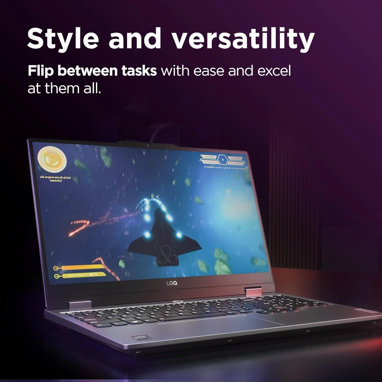 Lenovo LOQ 15" Gaming Laptop C Ryzen 5 7235HS, 24GB RAM, 1TB SSD, RTX 3050, Windows 11, Luna Grey