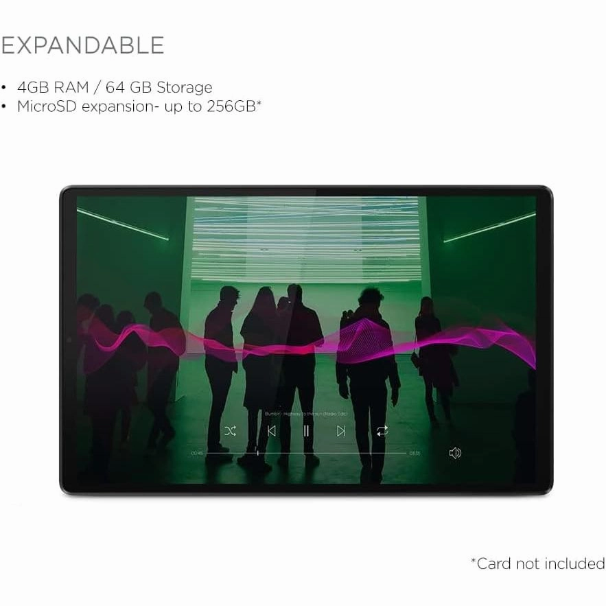 Lenovo Tab M10 HD (2nd Gen), 10.1-inch Display- (Octa core 2.3GHz, 4GB RAM, 64GB Storage, Android 10) - Iron Grey