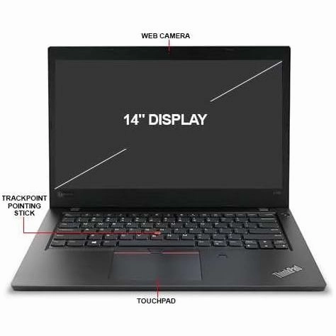 Lenovo ThinkPad L480 14" Laptop C Intel Core i5-8250U, 8GB RAM, 256GB SSD, Windows 11