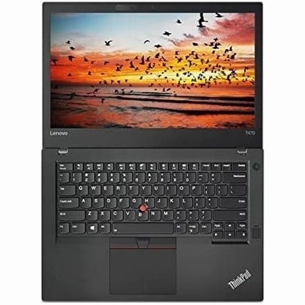 Lenovo ThinkPad T470 14" Notebook - Intel Core i5-6200U, 8GB RAM, 256GB SSD, Intel HD 520, Windows 10 Pro, Black