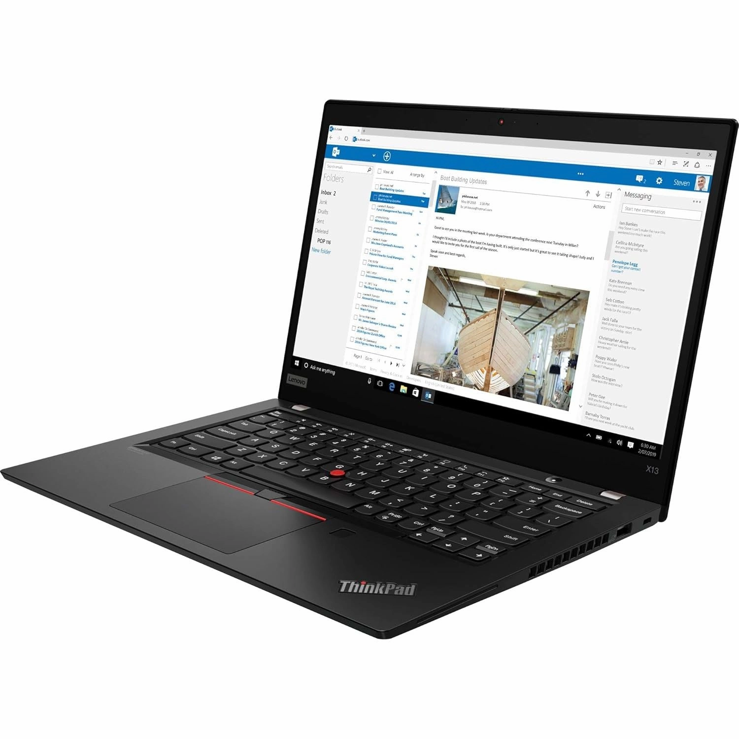 Lenovo ThinkPad X13 Gen1 Professional Laptop C 13" Touchscreen, Intel i5-10210U, 16GB RAM, 256GB SSD, Black