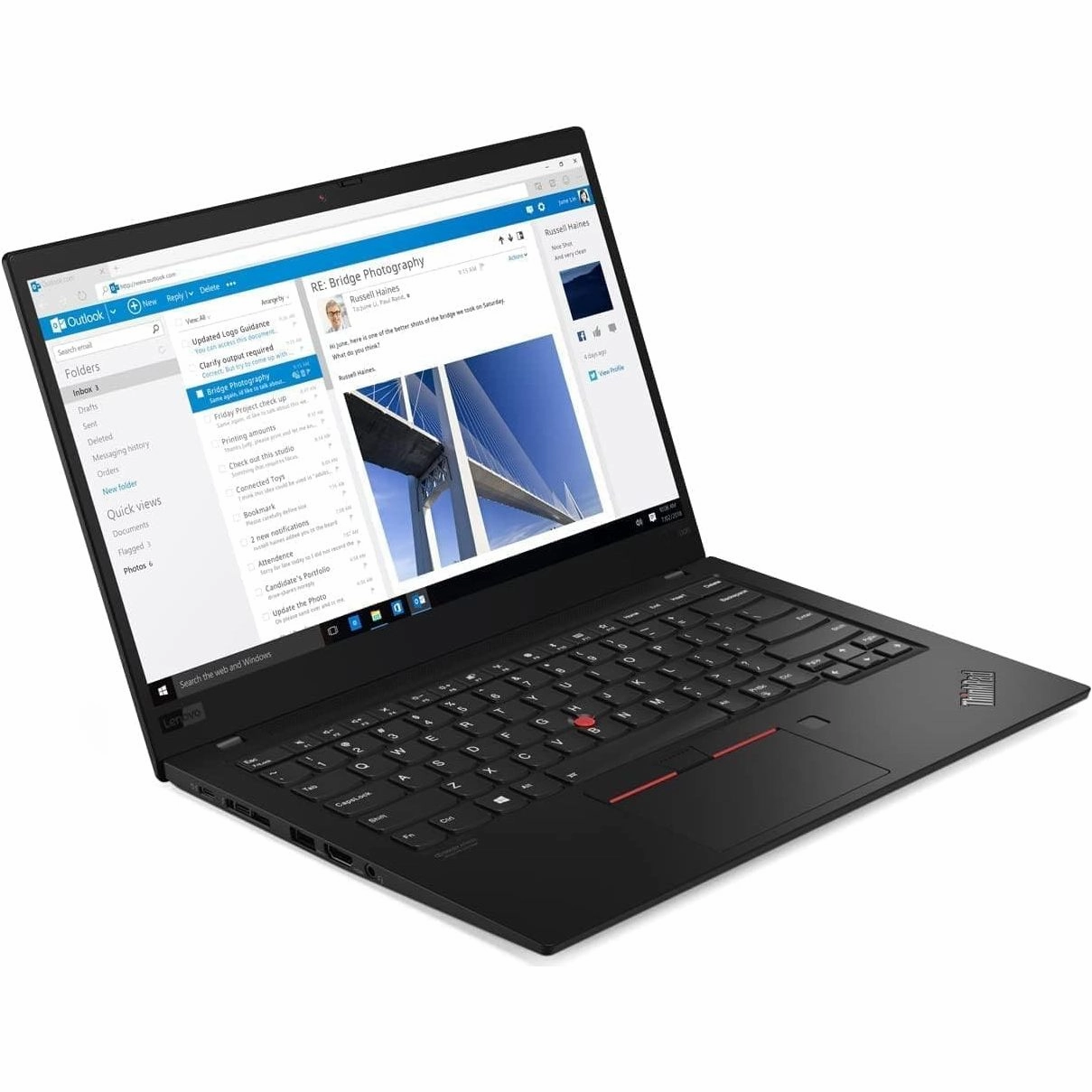 Lenovo ThinkPad X1 Carbon Gen 6, Touchscreen - i7-8665U (4.8GHz), 16GB DDR4, 256GB - Black