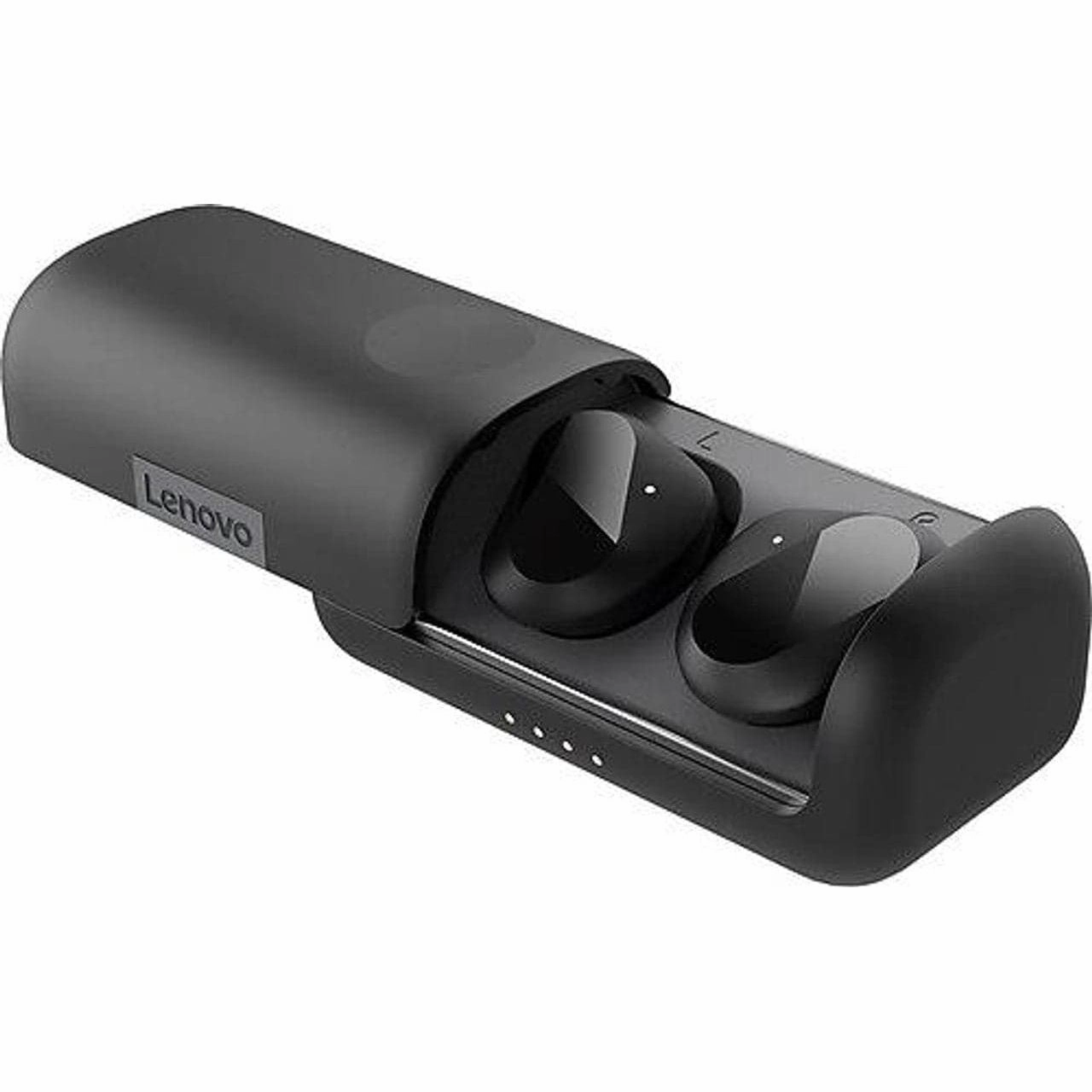 Lenovo True Wireless IPX5 Water Resistant In Ear Earbuds Black