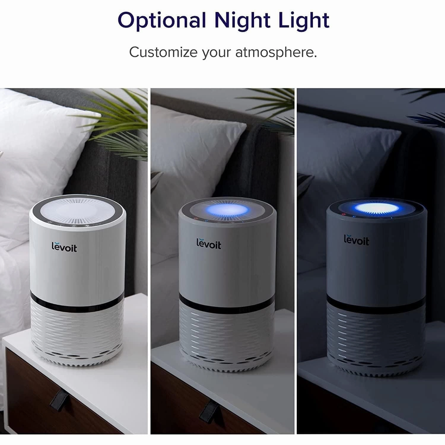Levoit Air Purifier for Home, Quiet H13 HEPA Filter Removes Pollen, Allergy Particles