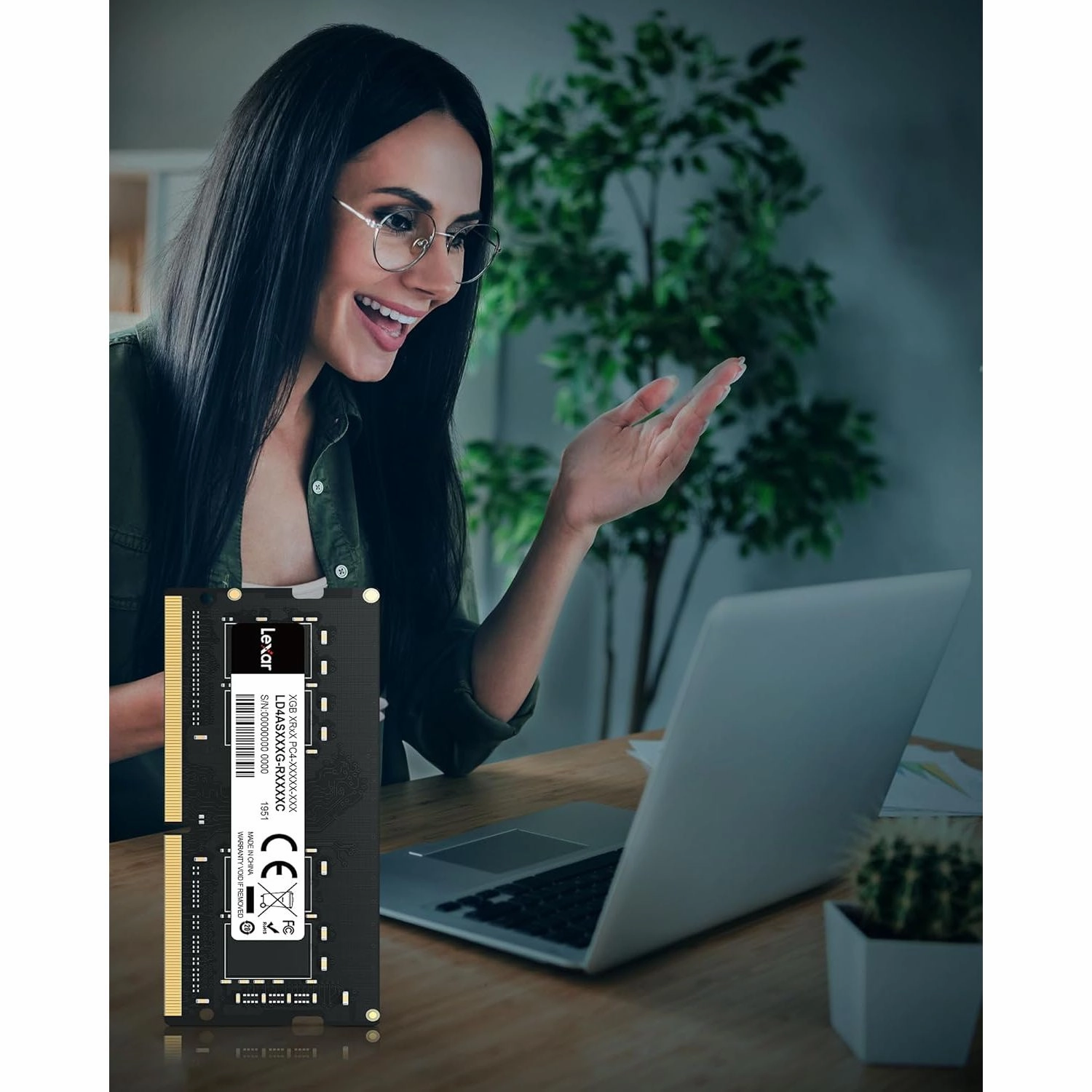 Lexar 16GB DDR4 3200MHz SODIMM Laptop RAM (2 x 8GB) - High-Performance Memory for PC Laptops