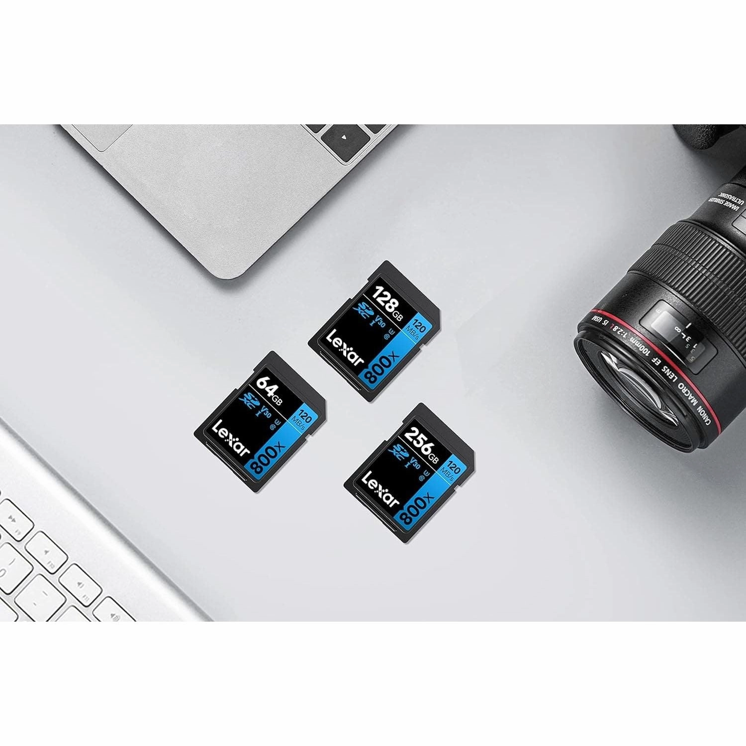 Lexar High-Performance 800x SD Card 256GB, SDXC UHS-I Memory Card BLUE Series, Up to 120MB/s Read, Up to 45MB/s Write, for Point-and-shoot Cameras, Mid-range DSLR, HD Camcorder (LSD0800256G-BNNAG)