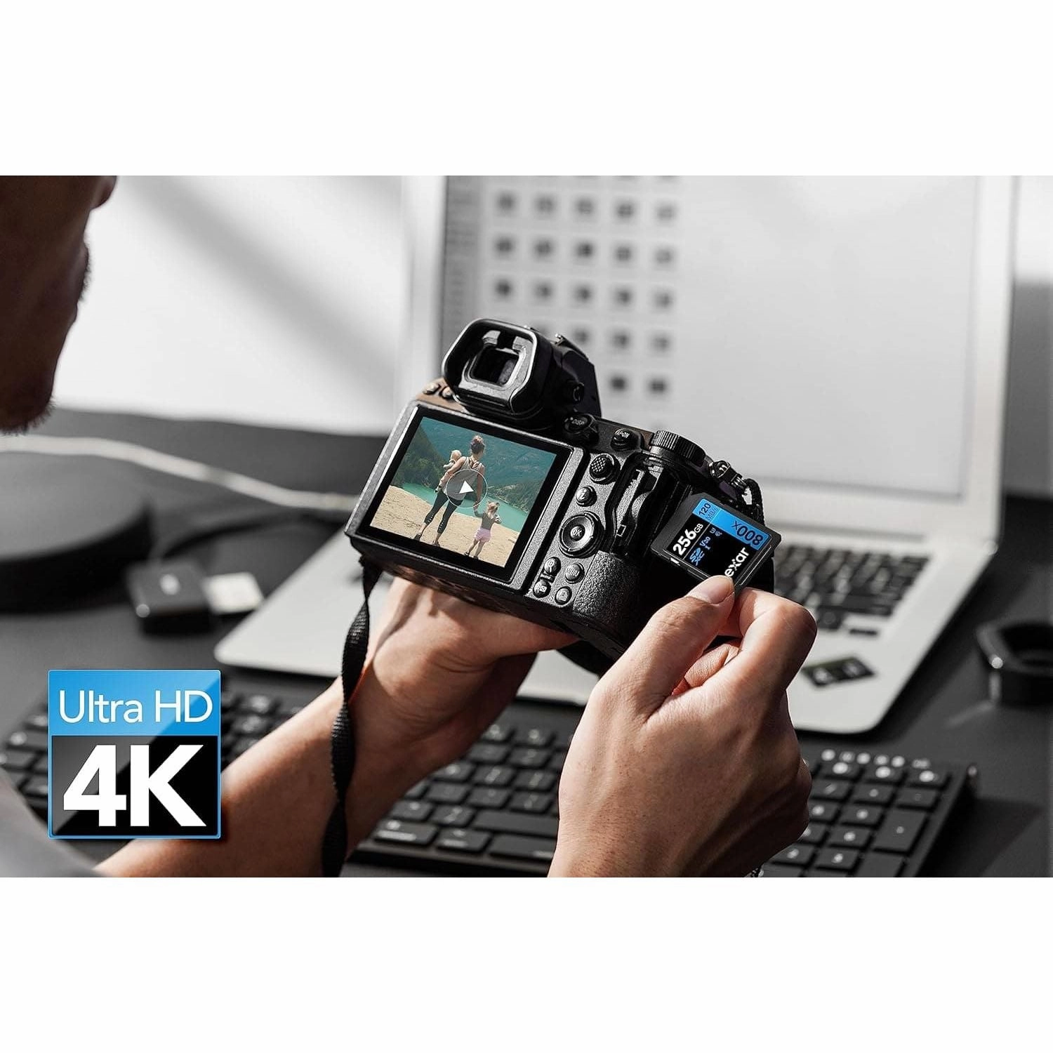 Lexar High-Performance 800x SD Card 256GB, SDXC UHS-I Memory Card BLUE Series, Up to 120MB/s Read, Up to 45MB/s Write, for Point-and-shoot Cameras, Mid-range DSLR, HD Camcorder (LSD0800256G-BNNAG)
