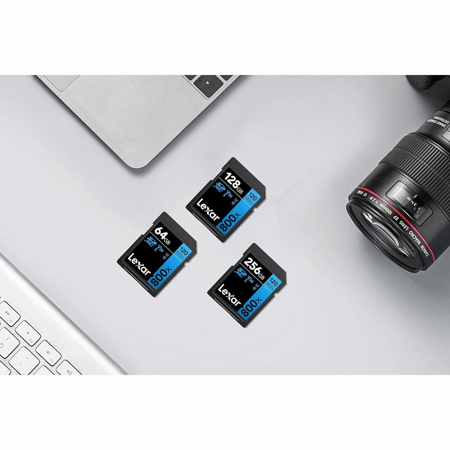Lexar High-Performance 800x SD Card 256GB, SDXC UHS-I Memory Card BLUE Series, Up to 120MB/s Read, Up to 45MB/s Write, for Point-and-shoot Cameras, Mid-range DSLR, HD Camcorder (LSD0800256G-BNNAG)