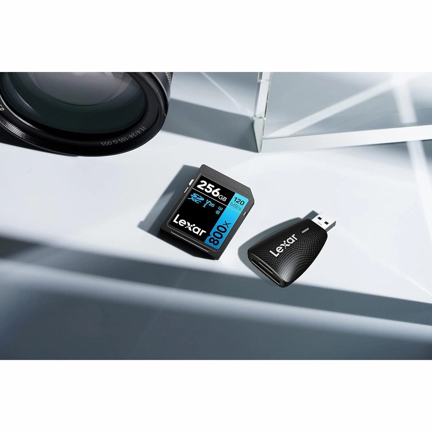 Lexar High-Performance 800x SD Card 256GB, SDXC UHS-I Memory Card BLUE Series, Up to 120MB/s Read, Up to 45MB/s Write, for Point-and-shoot Cameras, Mid-range DSLR, HD Camcorder (LSD0800256G-BNNAG)