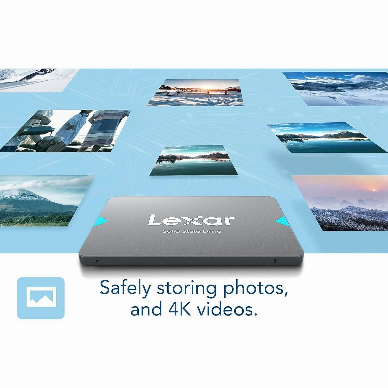 Lexar NQ100 2.5 SATA III (6Gb/s) 960GB SSD, Up to 550MB/s Read Solid State Drive, Internal SSD for Laptop, Desktop Computer/PC (LNQ100X960G-RNNNG)