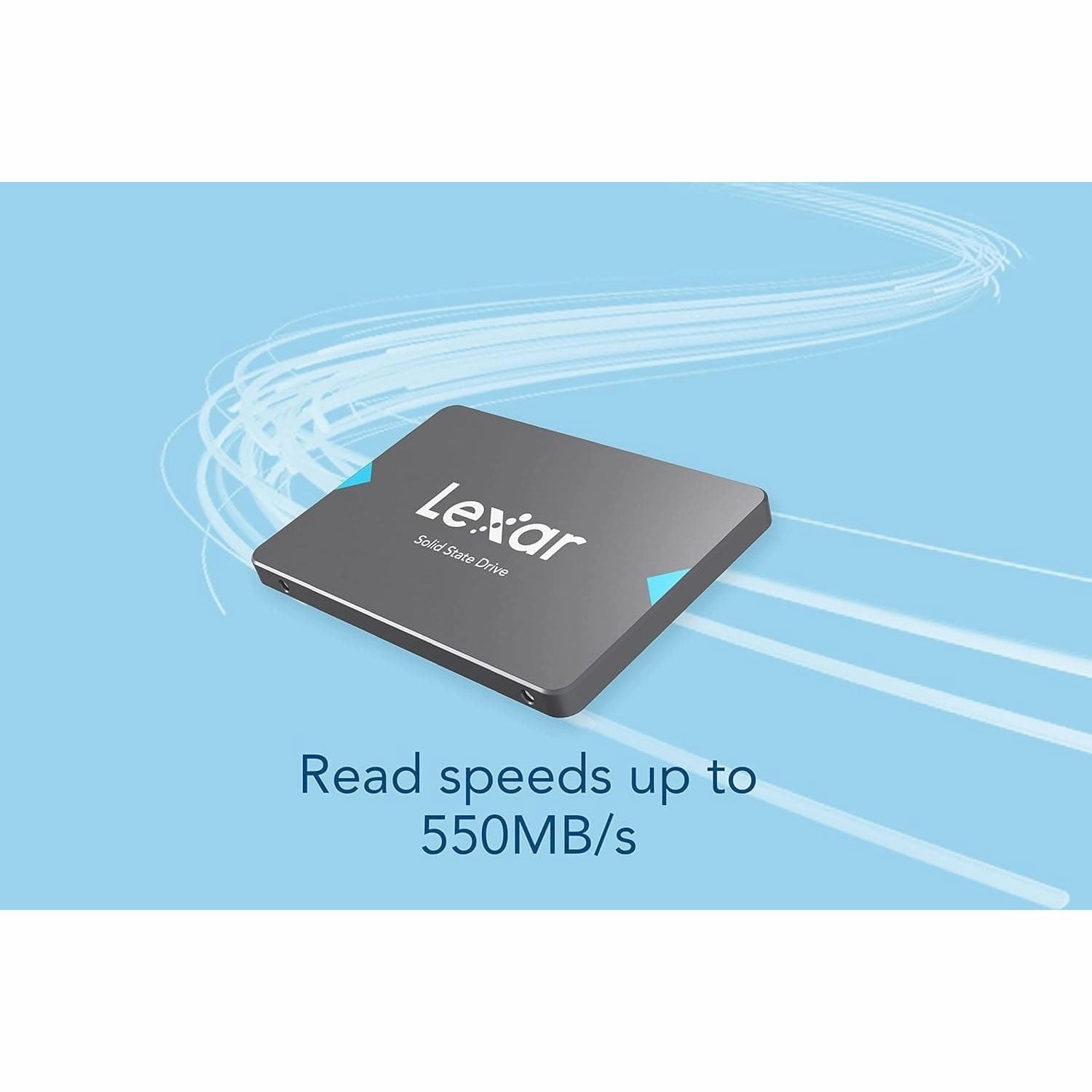 Lexar NQ100 2.5 SATA III (6Gb/s) 960GB SSD, Up to 550MB/s Read Solid State Drive, Internal SSD for Laptop, Desktop Computer/PC (LNQ100X960G-RNNNG)