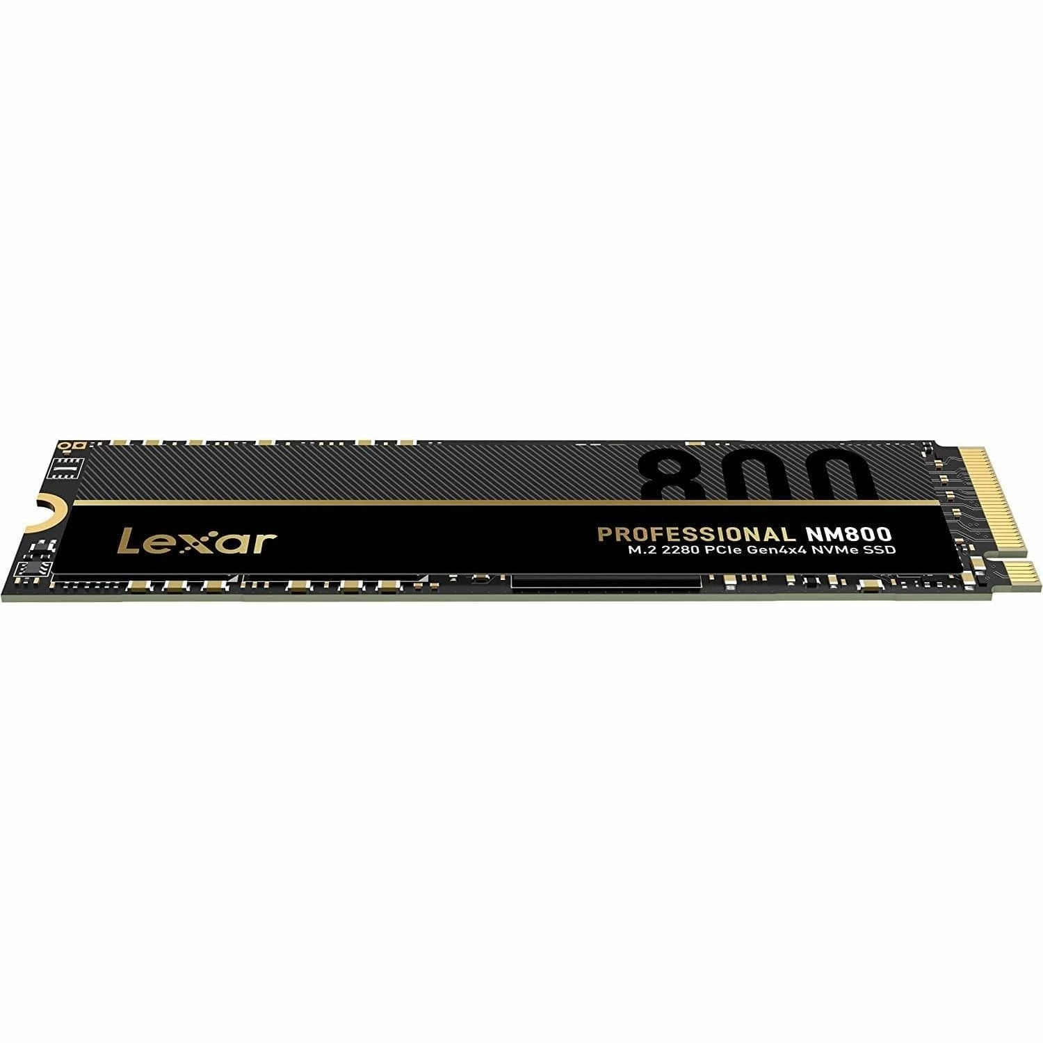 Lexar Professional 512GB NM800 M.2 2280 PCIe Gen4x4 NVMe Internal SSD, Solid State Drive, Up To 7000MB/s Read, for Gamers and Creative Professionals (LNM800X512G-RNNNG)