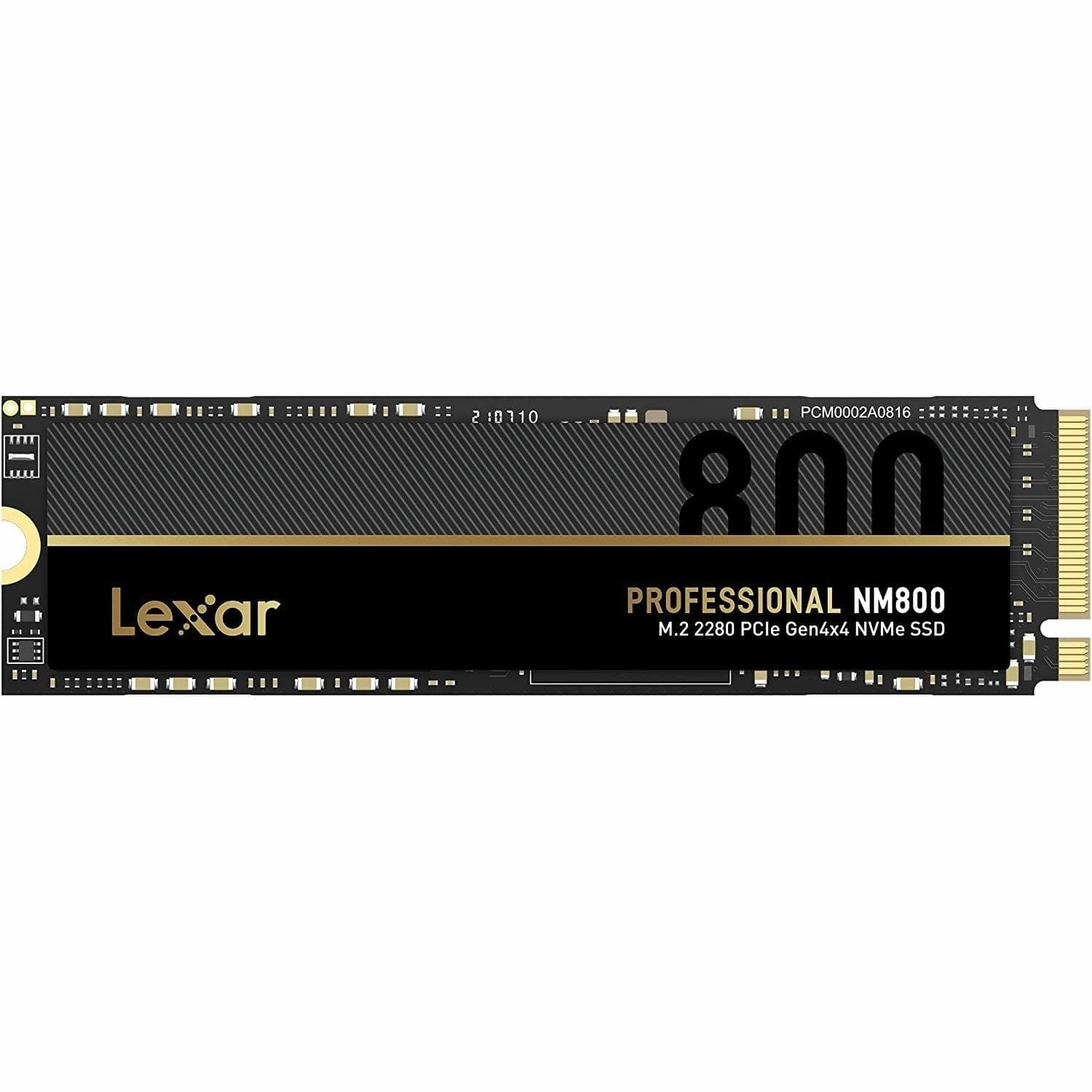 Lexar Professional 512GB NM800 M.2 2280 PCIe Gen4x4 NVMe Internal SSD, Solid State Drive, Up To 7000MB/s Read, for Gamers and Creative Professionals (LNM800X512G-RNNNG)