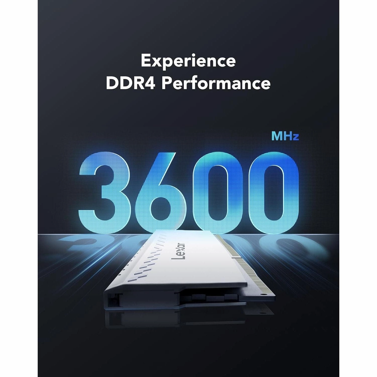Lexar THOR DDR4 RAM 16GB Kit (8GB x 2) 3600 MHz, DRAM 288-Pin UDIMM Desktop Memory, XMP 2.0 High-Performance Computer Memory, CL18-22-22-42, 1.35V (LD4BU008G-R3600GDWG)