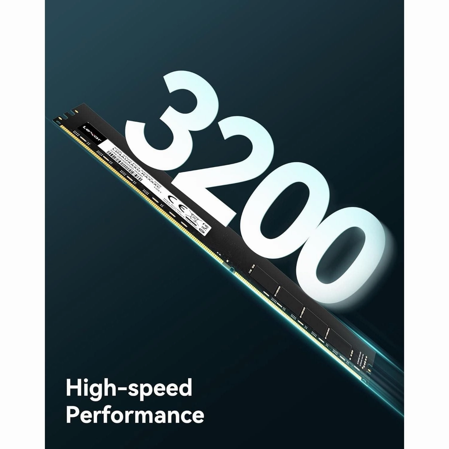 Lexar UDIMM 16GB DDR4 RAM, 3200 MHz, 288-Pin DDR4 U-DIMM Desktop Memory, High-Performance Computer Memory, PC RAM Module Upgrade