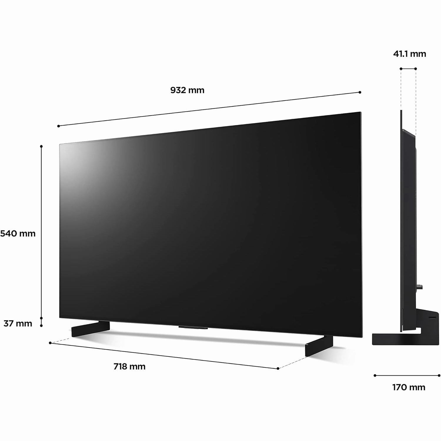 LG 42" 4K OLED Smart TV with Voice Assistants - Model OLED42C24LA