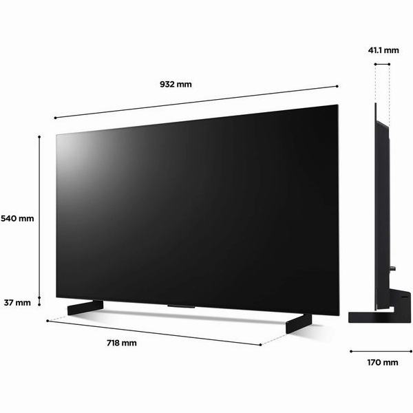 LG 42" 4K OLED Smart TV with Voice Assistants - Model OLED42C24LA
