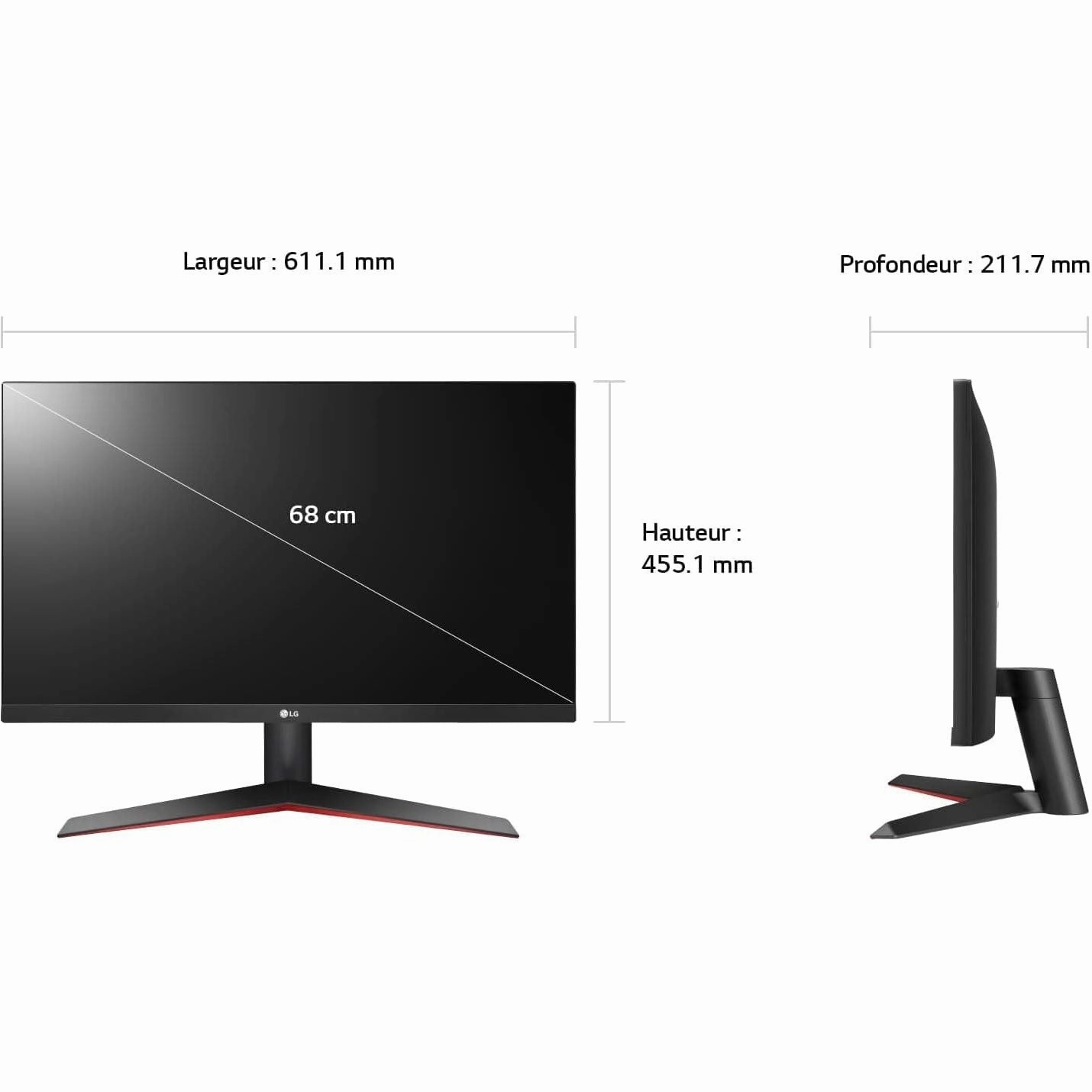 LG Electronics 68,6cm/27" (1920X1080) 27MP60G-B Full HD 5ms 16:9 VGA HDMI DP - Black