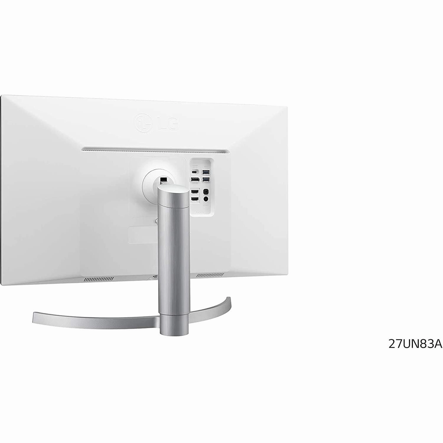 LG Electronics UHD 4K Monitor - 27UN83A-W, 27 inch, IPS Monitor, 60 Hz,5 ms,3840 x 2160 px, USB Type-C, sRGB 99%, Radeon FreeSync, White