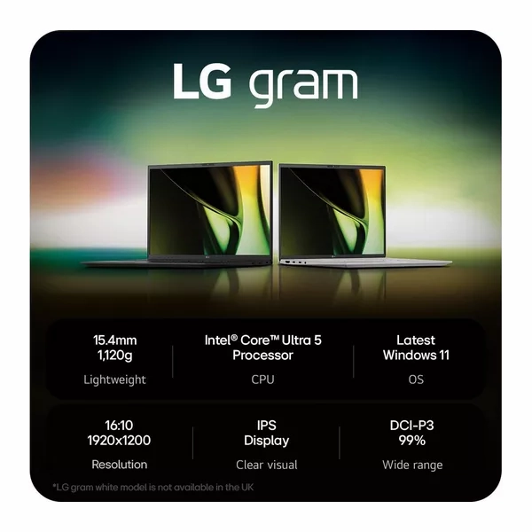 LG gram 14 14Z90S-G.AR55A1 14" Laptop - Intel? Core? Ultra 5, 512 GB SSD, Black