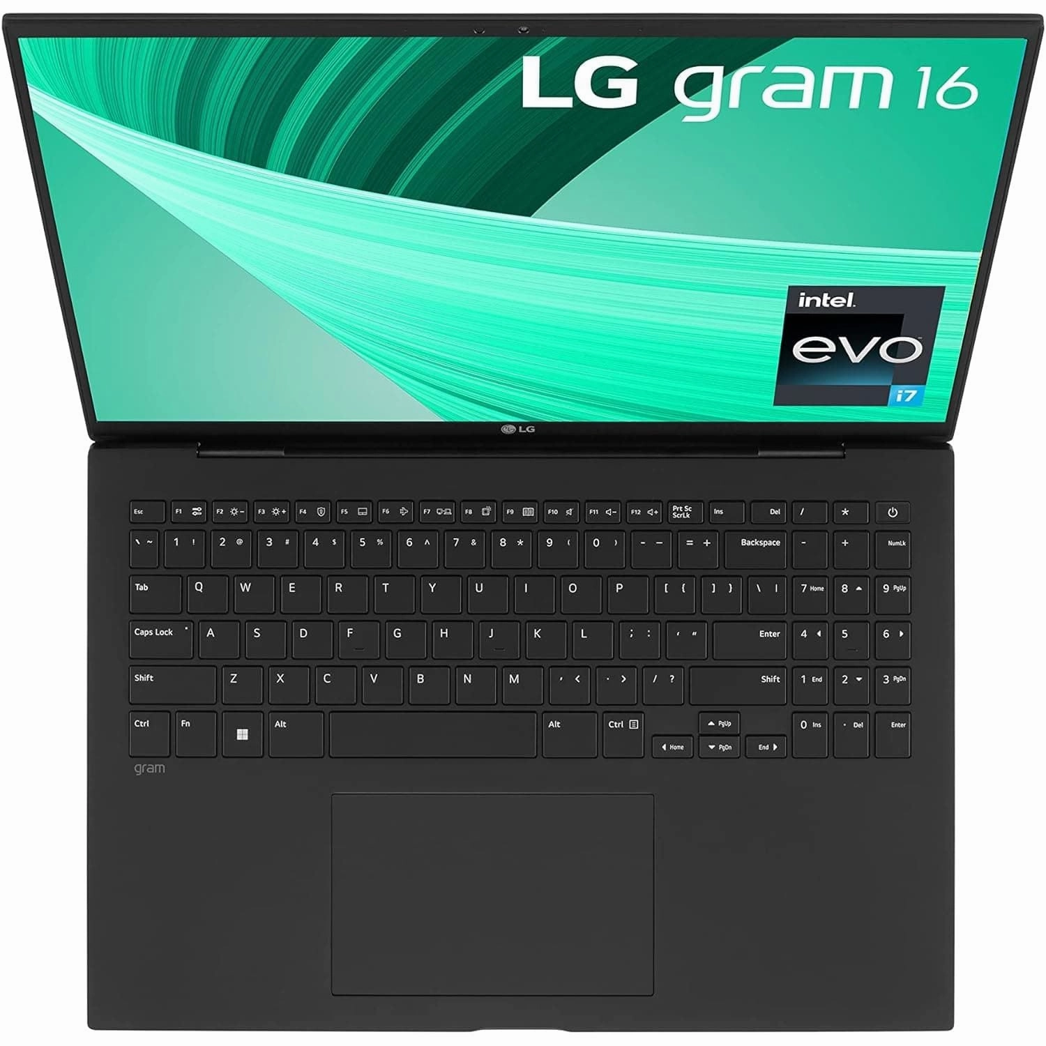 LG gram 16 (16Z90R-K.AD7BA1) - 16 inch  - 2TB SSD - 32GB RAM - Intel i7-1360P - Windows 11 - Obsidian Black