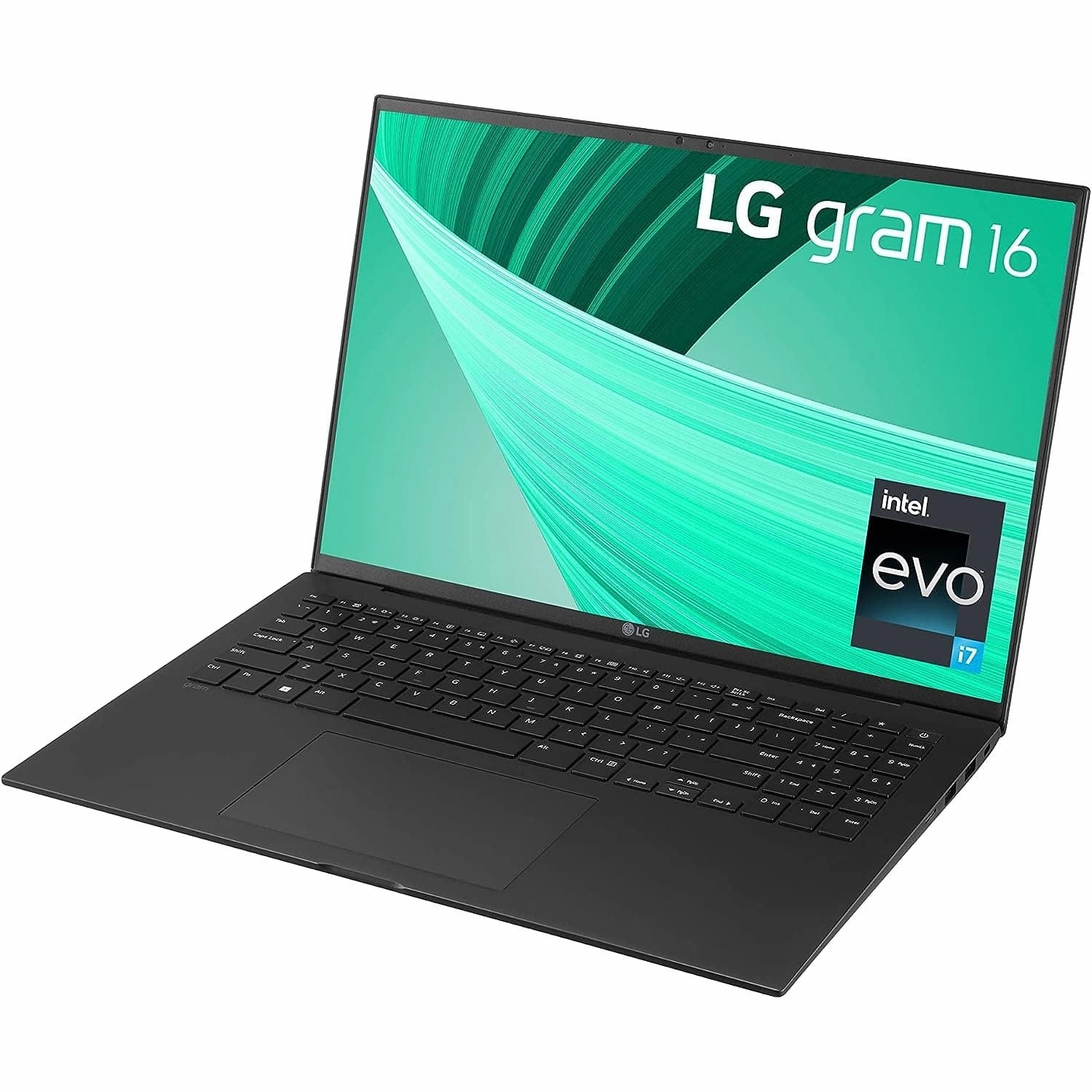 LG gram 16 (16Z90R-K.AD7BA1) - 16 inch  - 2TB SSD - 32GB RAM - Intel i7-1360P - Windows 11 - Obsidian Black